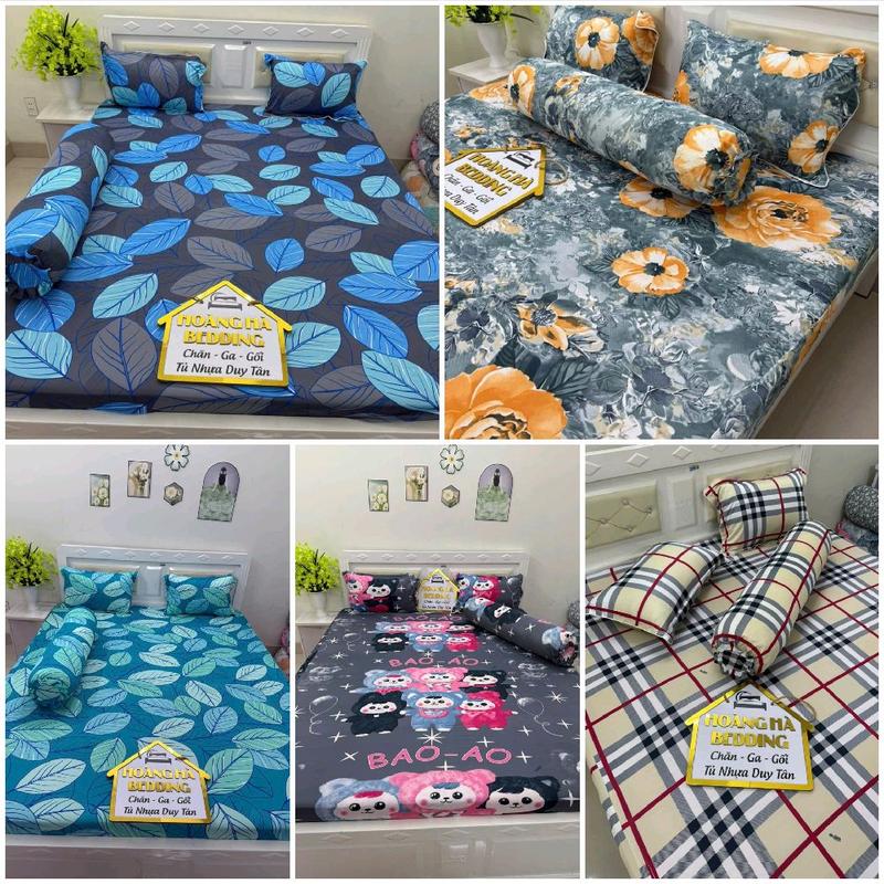 (Mẫu Hot-trend) Ga Trải Nệm Vải Thun Lạnh nhiều mẫu đẹp (Vỏ/Áo gối ôm khóa kéo) Lov