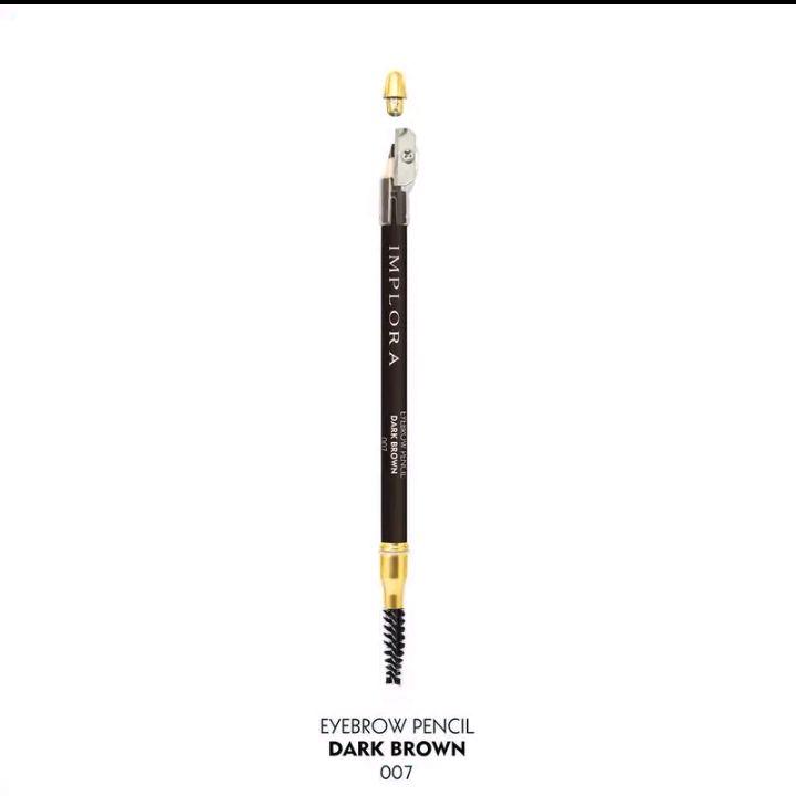 IMPLORA EYEBROW PENCIL/ IMPLORA PENSIL ALIS/ PENSIL ALIS 3 IN 1/PENSIL ALIS DENGAN SIKAT DAN SERUTAN Wajah 4