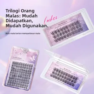 Lash Palsu Anti Air Murah Banget, Lem Gratis Loh! Cocok Banget Pemula Pemula Wajib Punya! Lash Palsu Anti Air + Lem Gratis, Harga Super Hemat