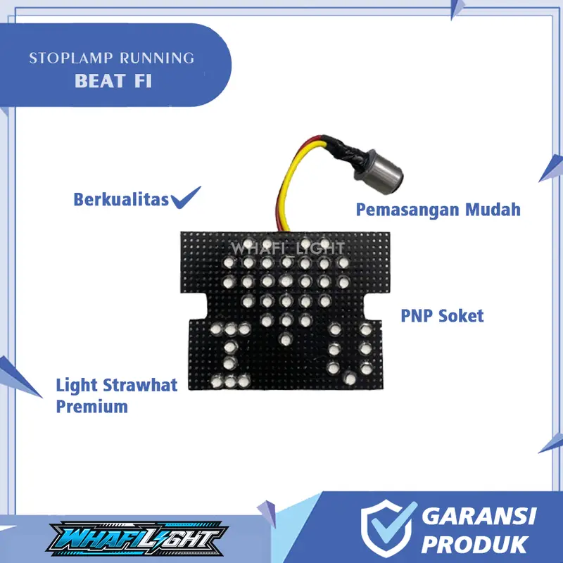 Stoplamp Running Beat FI 2014-2016 - 10 mode (manual/otomatis) PNP 1