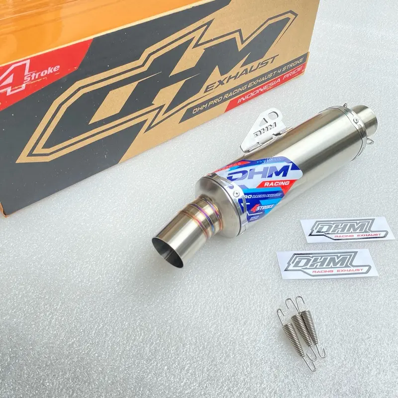 Silincer Knalpot All Matic Inlet 38/42/45/50 Original DHM Racing Exhaust Motorcycle Kendaraan Mesin 3