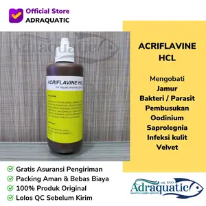 ACRIFLAVINE HCL 100ML OBAT KUNING ANTISEPTIK JAMUR ANTISEPTIC VITAMIN IKAN HIAS