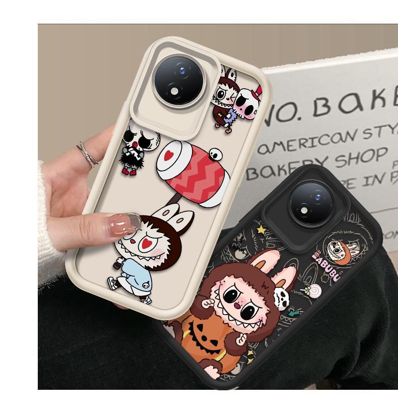 Product Introduction of Untuk VIVO Y02 Y02T Y02A Y02S Labubu Casing Jual panas Casing lembut untuk ponsel Bahan silikon Gaya baruKasus TPU Anti gores Kamera Cakupan Penuh Tahan benturan Kepala Kacamata Malaikat Kotak Pelindung Ponsel 13