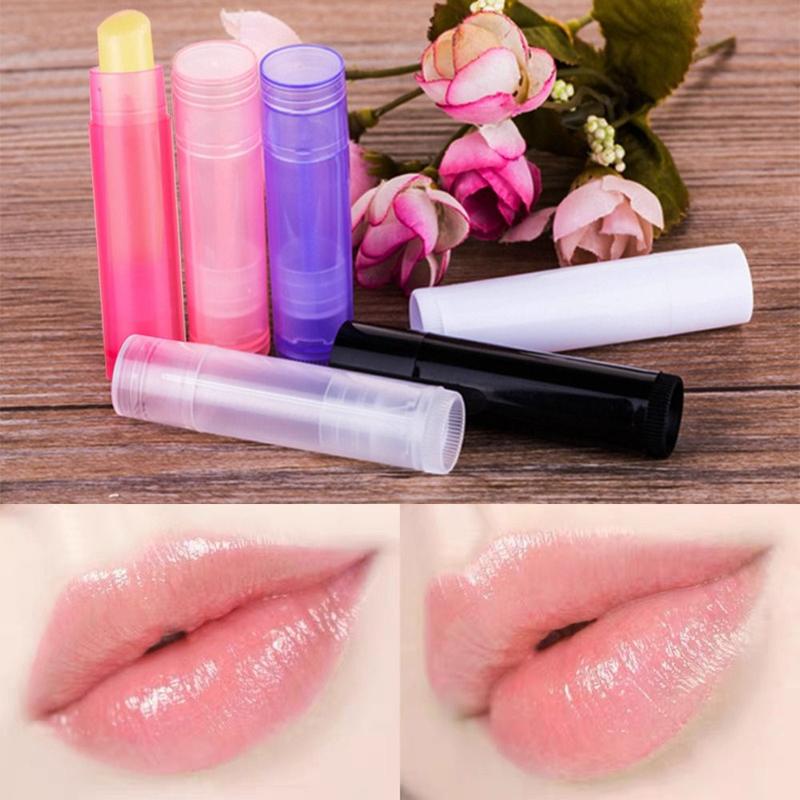 Ống son môi Có Thể Nạp Lại, trong suốt, 5g, Hộp đựng mỹ phẩm Rỗng Thích hợp cho du lịch, Chai Rỗng đa chức năng tự làm, Phụ kiện du lịch 0