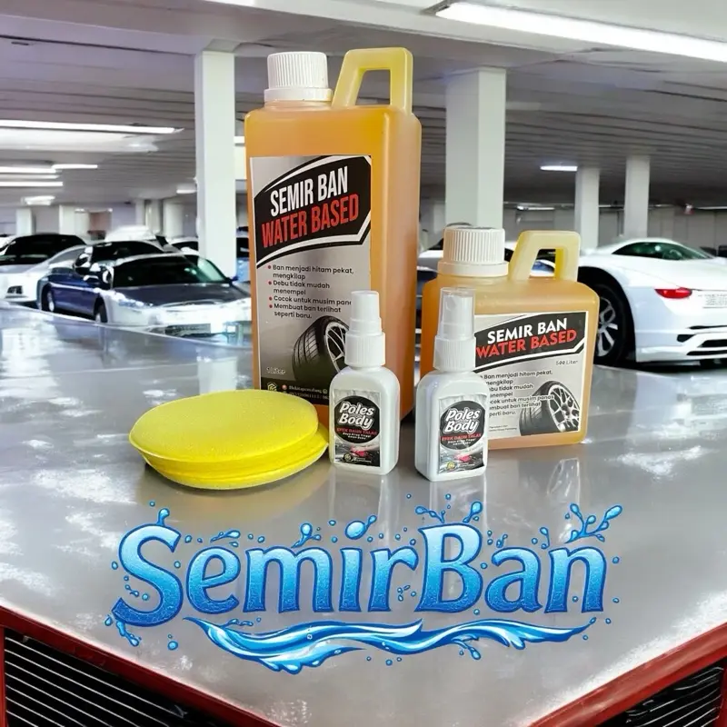 Semirban Waterbased Hokita untuk Mengkilapkan Ban Mobil dan Motor - Car - Kendaraan pengkilap  mobil semir