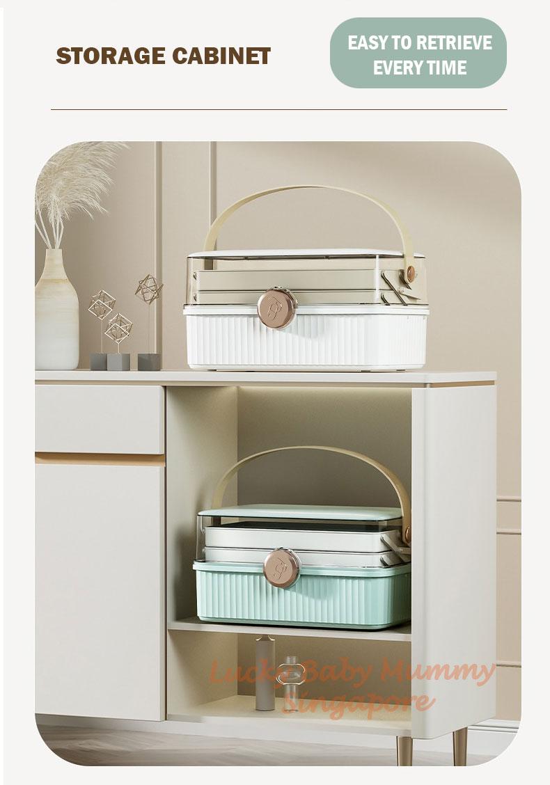 Product Introduction of Minimalist First Aid Storage Box 3 Tier Multi-purpose Clear Medicine Tool Box Container Large Capacity Organiser 14