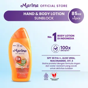 Marina UV White Sunblock SPF 30 [85 ml / 1pcs] - Exp : 12.2027