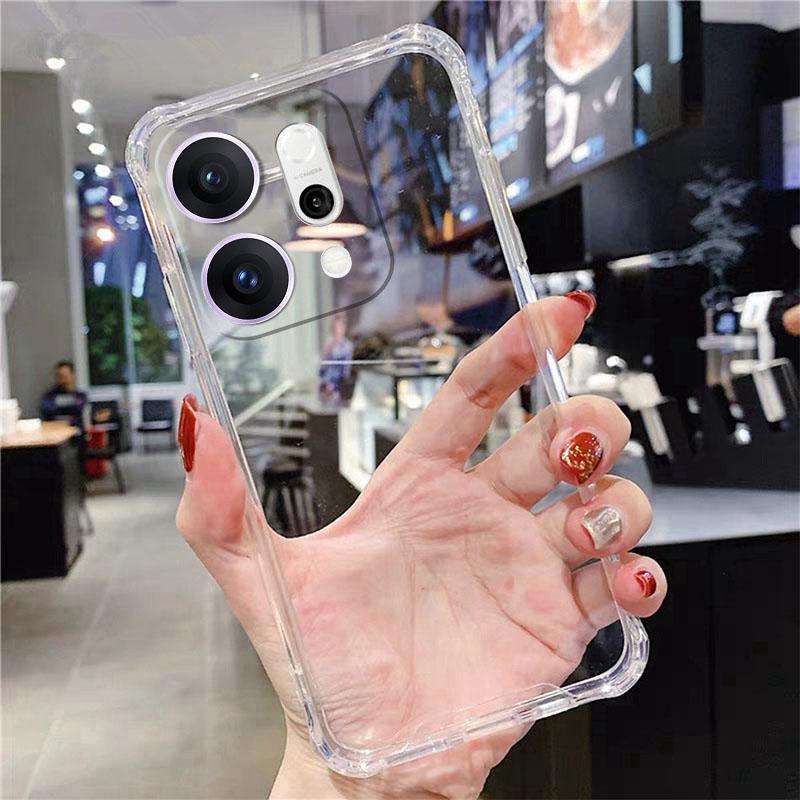 Ốp Điện Thoại Dành Cho OPPO Reno 14 Pro 5G 14F 13 Pro 13F 12 12F 11 11F 10 Pro + Reno14F Reno14 F A5 A5X A5i A3X A3 Pro A60 A79 A18 A38 Phiên Bản Toàn Cầu Ốp Mềm Silicon TPU Trong Suốt Mới Ốp Bảo Vệ Chống Sốc