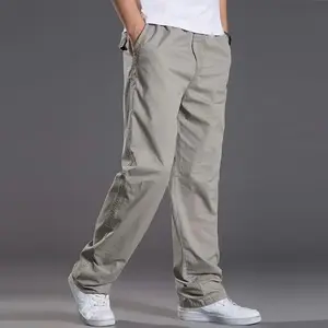 Celana Pria Sam Premium - Celana Chinos Reguler - Katun Twill Stretch Adem - Celana Chinos Panjang - Celana Casual Cowok - Dewasa-Santai-Formal