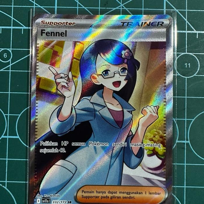 fennel pokemon card SR 166/086 Black Bolt Fennel Supporter Fennel 162/086 Full Art Ultra