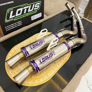 knalpot LOTUS TYPE COBRA NON SAMLONG, STAINLES ORIGINAL LOTUS, Vario 125/150 LED NEW, AEROX,NMAX, MIO KNALPOT SUDAH TINGGAL PASANG