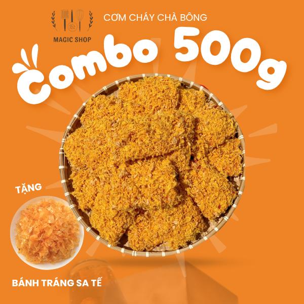 500G CƠM CHÁY SIÊU CHÀ BÔNG MAGIC SHOP MUA 1 SẢN PHẨM TẶNG 1 BÁNH TRÁNG NGẪU NHIÊN Snack Food Ăn Vặt Cay com chay