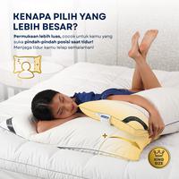 Gambar DDPillow Set 2 Bantal Jumbo + Guling Bulu Angsa Asli, Type King Hampton (Perfect Feel) / Bantal Hotel Bintang 5 - Bantal dari ddpillow Kota Administrasi Jakarta Barat 5 Tokopedia