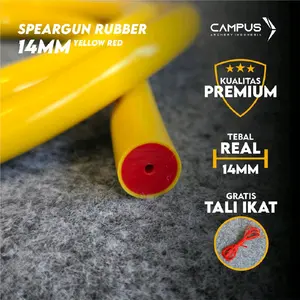 KARET 14MM SPEARFISHING RUBBER BEST QUALITY BERBAGAI WARNA