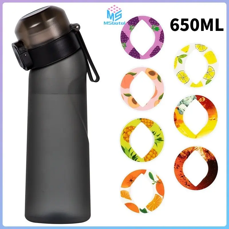 【COD】650ML Botol Air Flavour/Furit Scent 650ml Bottle/Air Cangkir Olahraga/Air Up Water Cup/Flavored Water Bottle/Furit Scent 650ml Botol Plastik Fitness Olahraga Fragrance Cangkir Air Dengan Sedotan