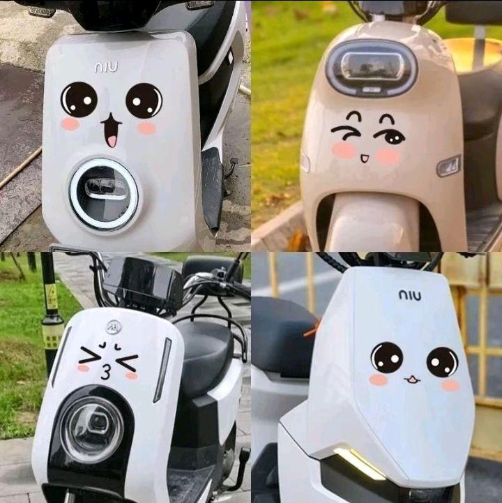 sticker cutting emoticon lucu sticker motor sepeda listrik mobil - Shop ...