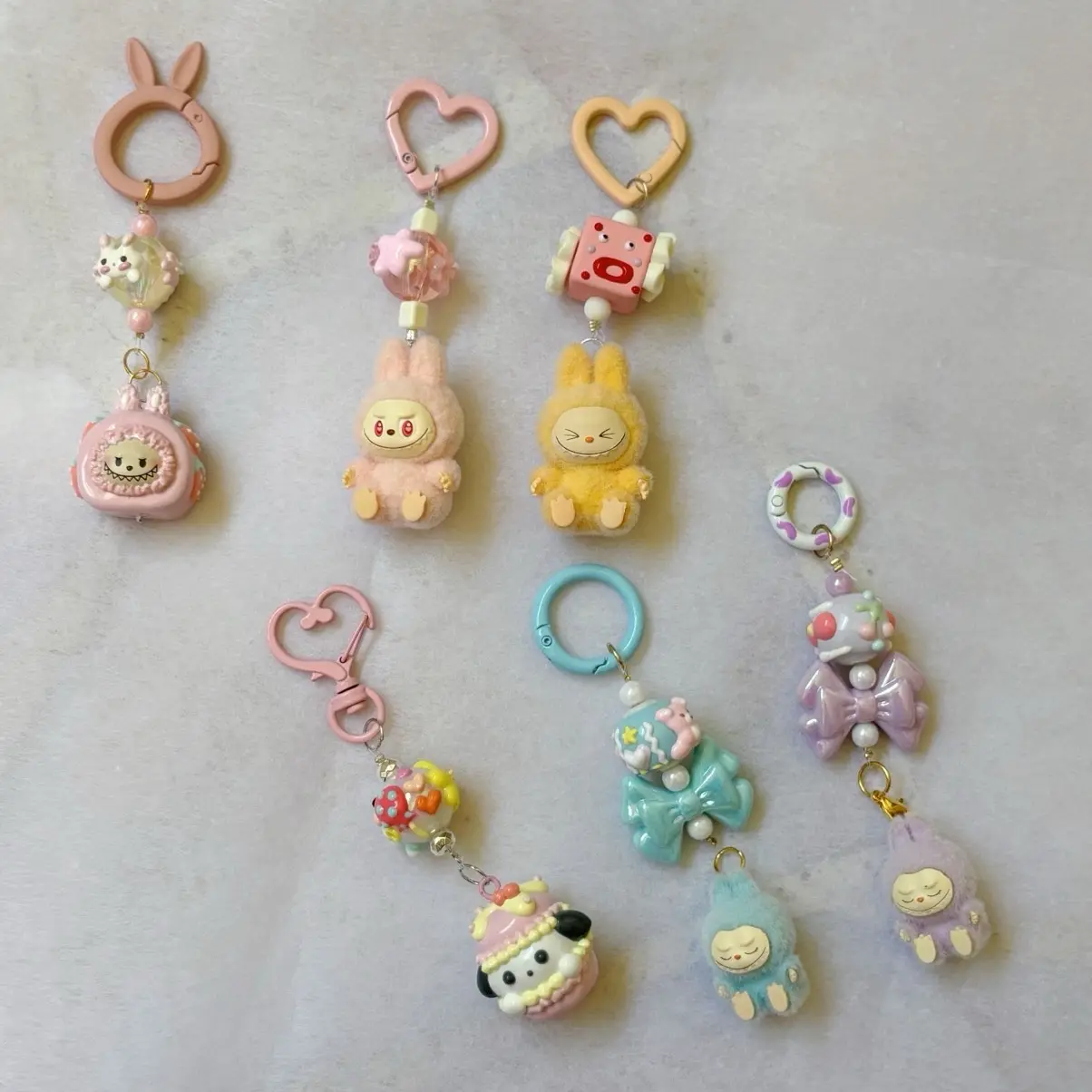Charms Keychain (Popmart, LBB, Food Resin, etc)