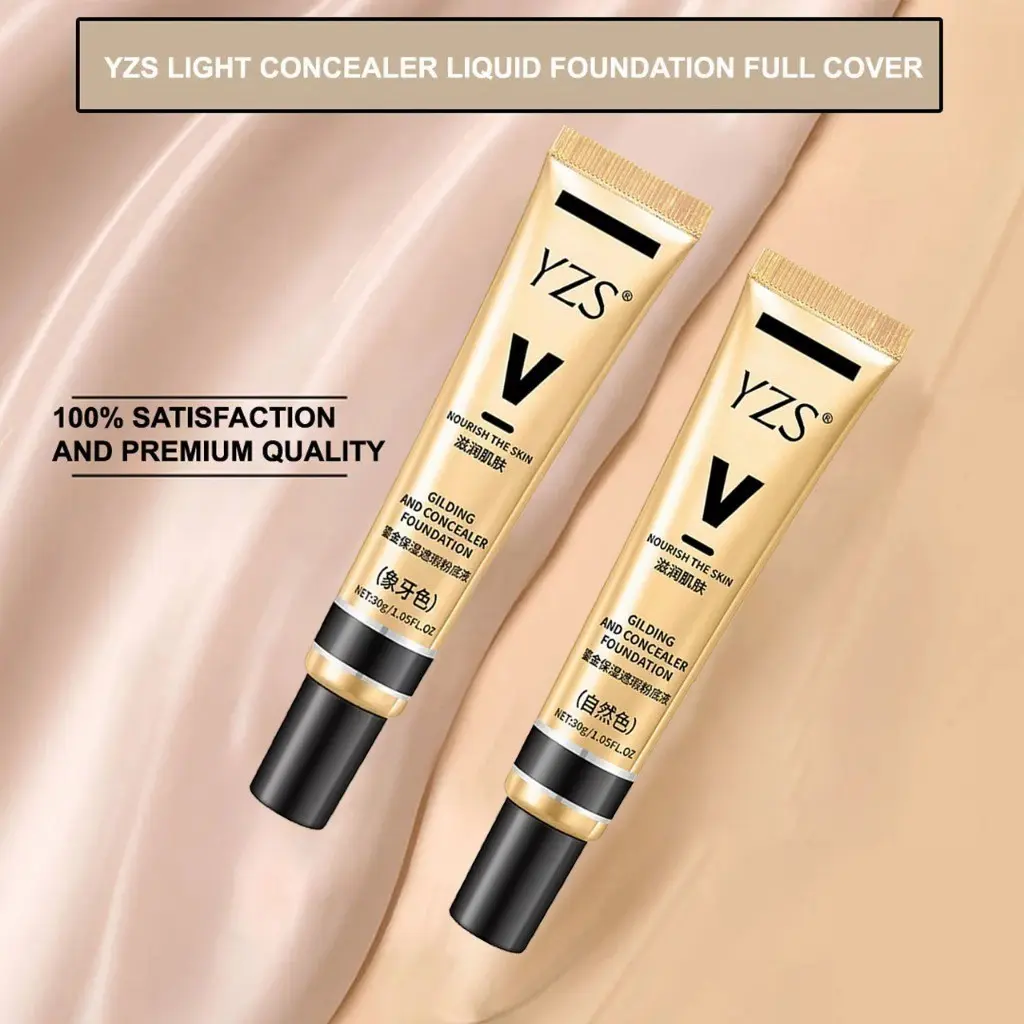 YZS foundation Alas Bedak Yurizumi Matte Foundation Concealer Oil Control BB Cream Makeup Glowing Tahan Lama dan Anti Air