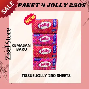 [ PAKET ISI 4 JOLLY ] TISU TISSUE JOLLY 250 SHEET 2ply PROMO