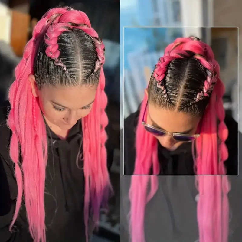 Tóc Nối, Phong Cách Dreadlocks, Tóc Bện, Dài 26inch 4