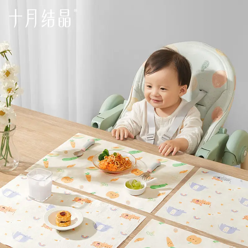 TEN-M JOURNEY Disposable Placemat for Kids Restaurant Table Mats 30cm x 41.5cm Sticky Place Mats
