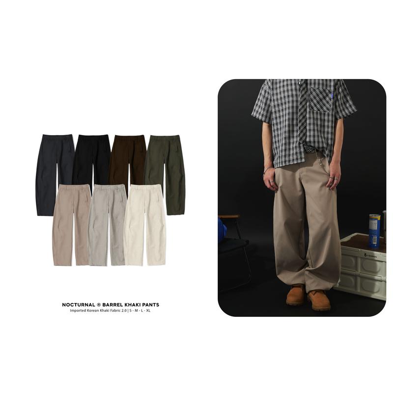 Quần Khaki Ống Cong NOCTURNAL Barrel Khaki Pants Nam Nữ Unisex Local Brand Chất…