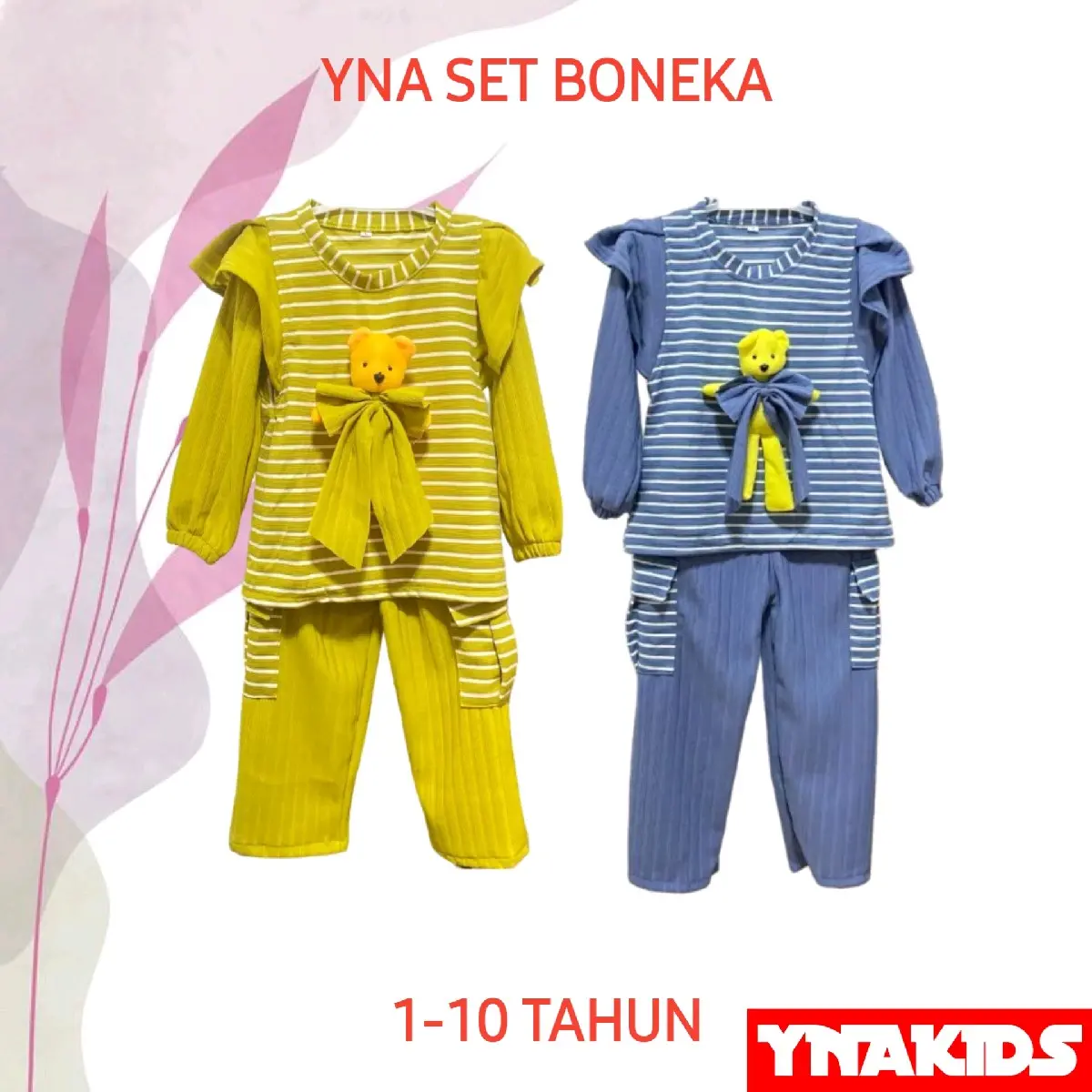 YNA SETELAN BAJU ANAK BONEKA USIA 1-10 TAHUN ONESET BAJU ANAK PEREMPUAN