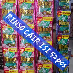 RINSO CAIR SACHET KEMASAN 500 ISI 52PCS