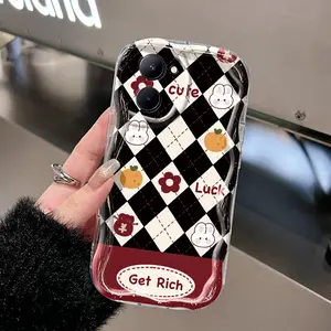 Casing Hp Realme C33 Case hp ponsel pola Ling Ge kelinci Casing lunak gel silika Kesing pencegahan jatuh Softcase