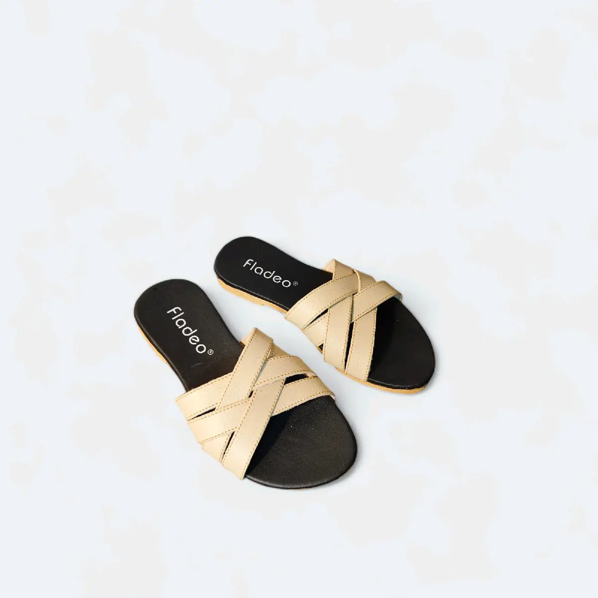 Sandal Wanita Karet Flat Anyaman Sendal Cewek fleksibel minimalis selop