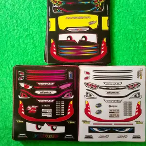 stiker lampu RGB jetbus3 buat miniatur plastik