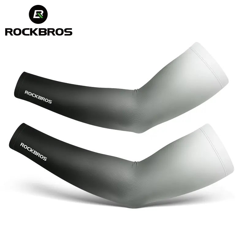 ROCKBROS Ice Silk Arm Sleeves Summer Anti-UV Sun Protection Men Women Arm Warmers Breathable For Cycling Fitness Fishing Sunscreen Outdoor Sports Hand Sock