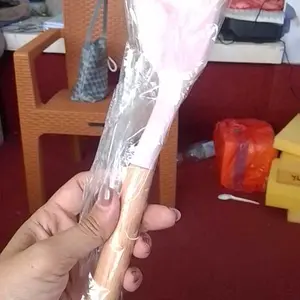 Sunflower H1018 Serba Ada Spatula Silikon Alat Masak Sodet Lubang Penyaring Minyak Tahan H1019 Panas Gagang Kayu Perlengkapan Dapur Tumis Goreng Slotted Turner Warna Warni Bahan Berkualitas Tahan Suhu 230C H1021