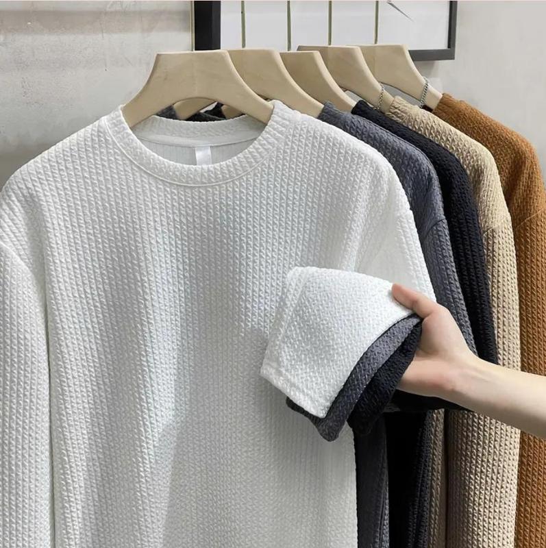  Áo Nỉ ATINO Dài Tay Form Fitted Nỉ Sóng Nhăn L.3.7844 