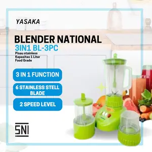 YASAKA X Tokomamagigi Promo Blender National 3in1 Pisau Stainless Steel