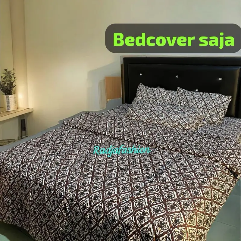 BEDCOVER MOTIF BATIK (SELIMUT SAJA) Lembut Katun deperse 0