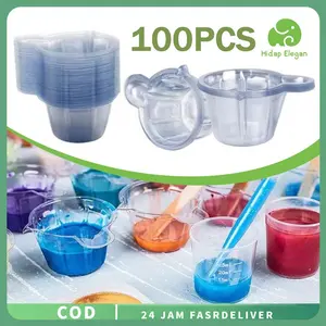 100pcs Urine Container Alat Penampung Air Kencing Penampung Air Kencing Penampung Urin Urin Cup Cup Urine Wadah Urine Cup