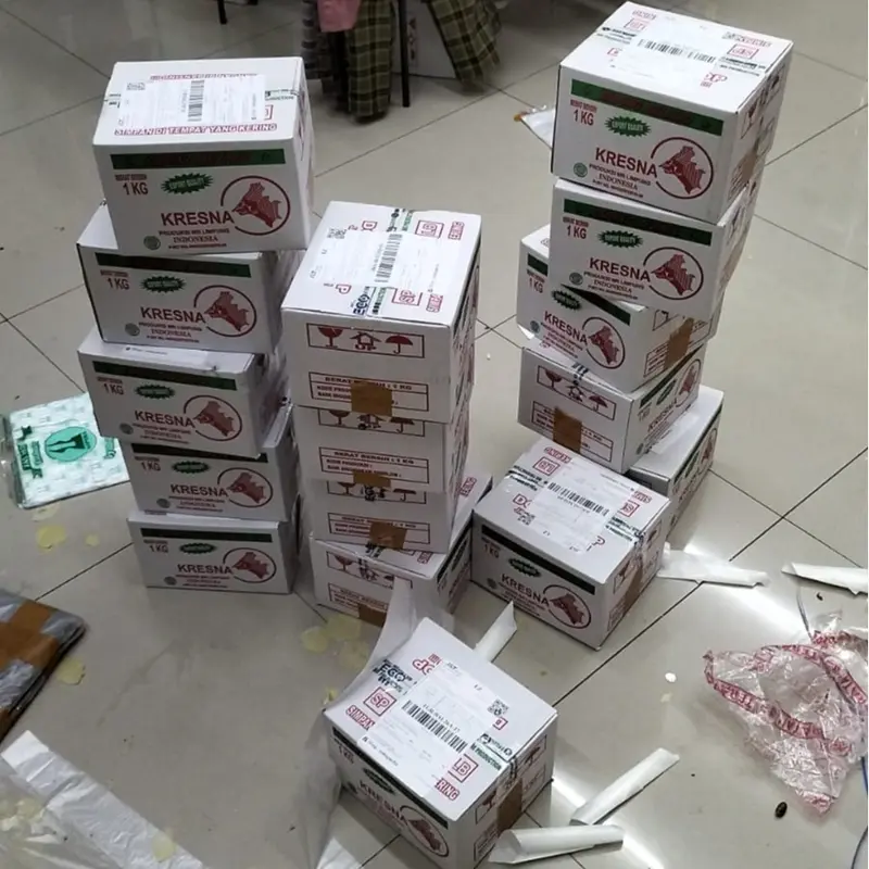 Emping Melinjo tipis Mentah 500 gra  kering siap goreng - Bahan Berkualitas Tinggi - Kemasan Praktis Carton - Food Snack 6