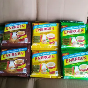 isi 10 sachet ENERGEN sereal susu sereal varian coklat ,kacang hijau, vanila Oatmeal