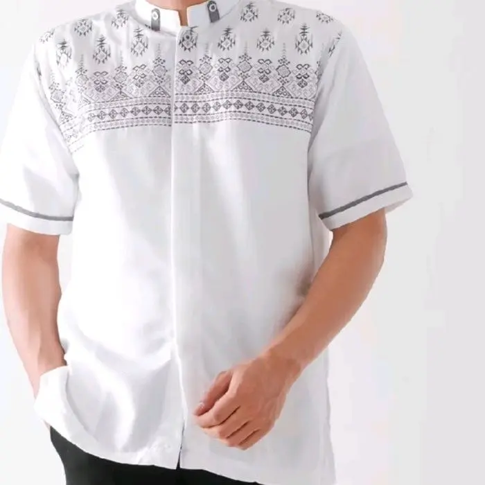 S M L XL  XXL  XXXL  XXXXL  baju kemeja koko dewasa bahan katun poli  premium tebal adem nyaman di pakai Muslim Dewasa 5