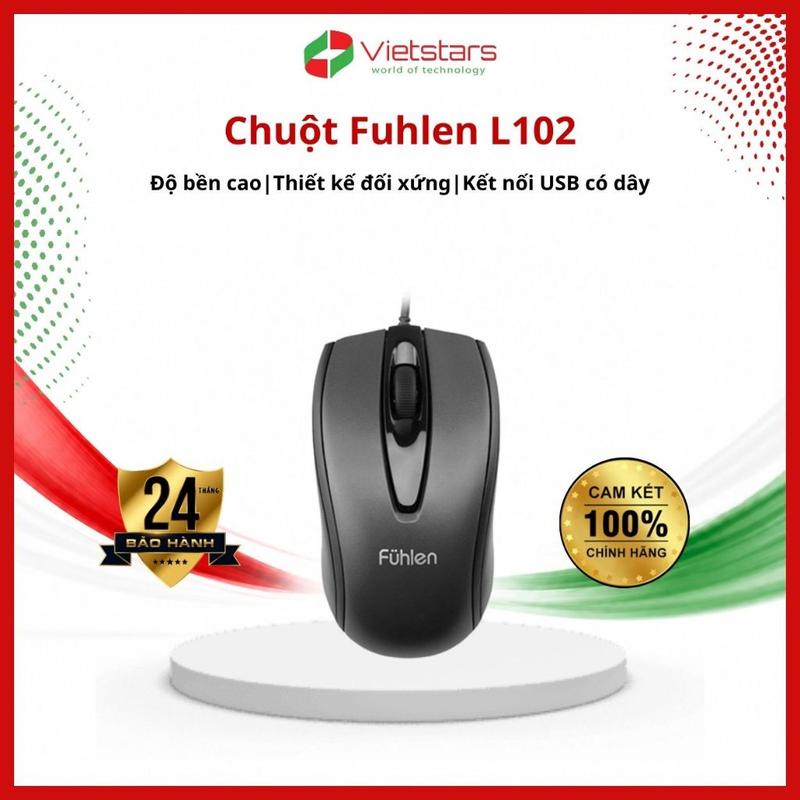 Chuột dây Fuhlen L102 màu đen