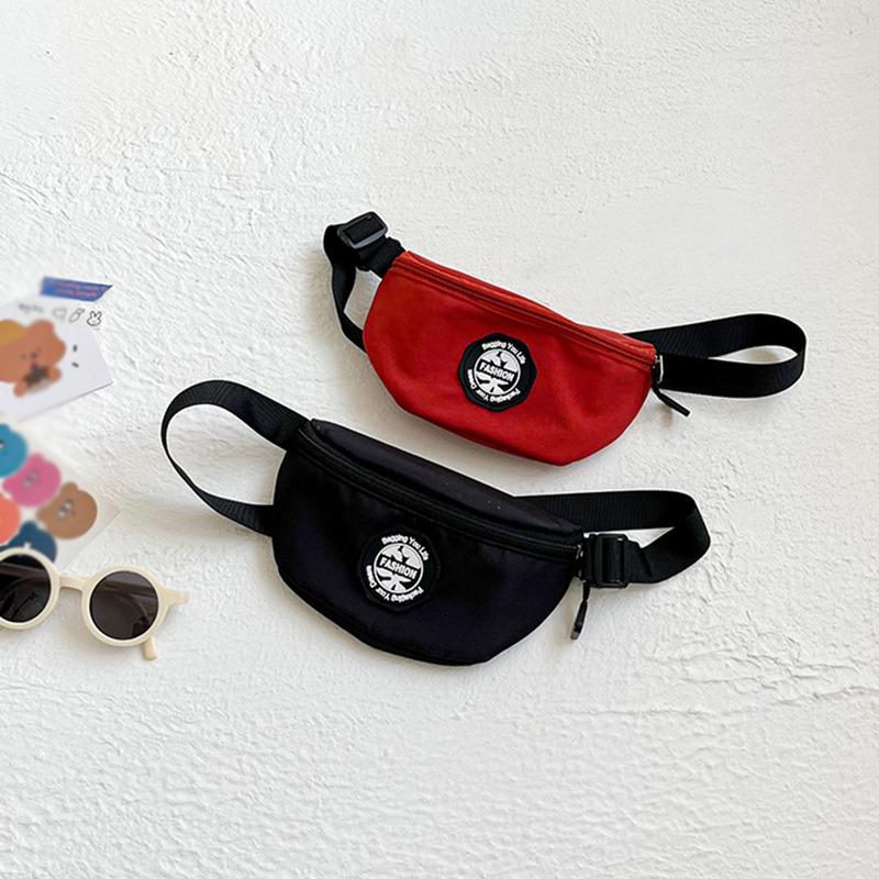 Túi Đeo Thắt Lưng Cho Trẻ Em, Túi Đeo Chéo Cho Bé Trai Và Bé Gái, Túi Đeo Vai In Chữ lồng, Khối Màu, Túi Đeo Ngực Thường Ngày Cho Bé