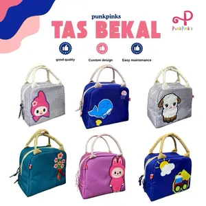 (PUNKPINKS) TAS BEKAL-LAUNCH BAG KARAKTER KUROMI TEMPAT MAKAN TEMPAT BOTOL MINUM