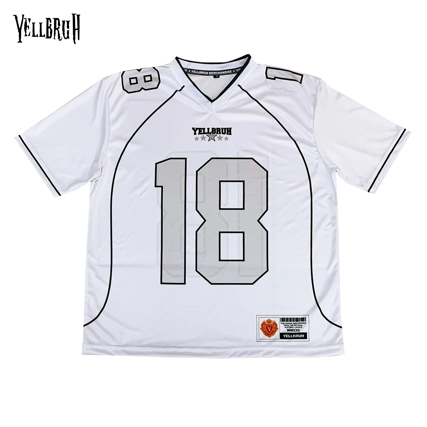 Jersey Oversize Str Number 18 Rugby Streetwear Blok Core