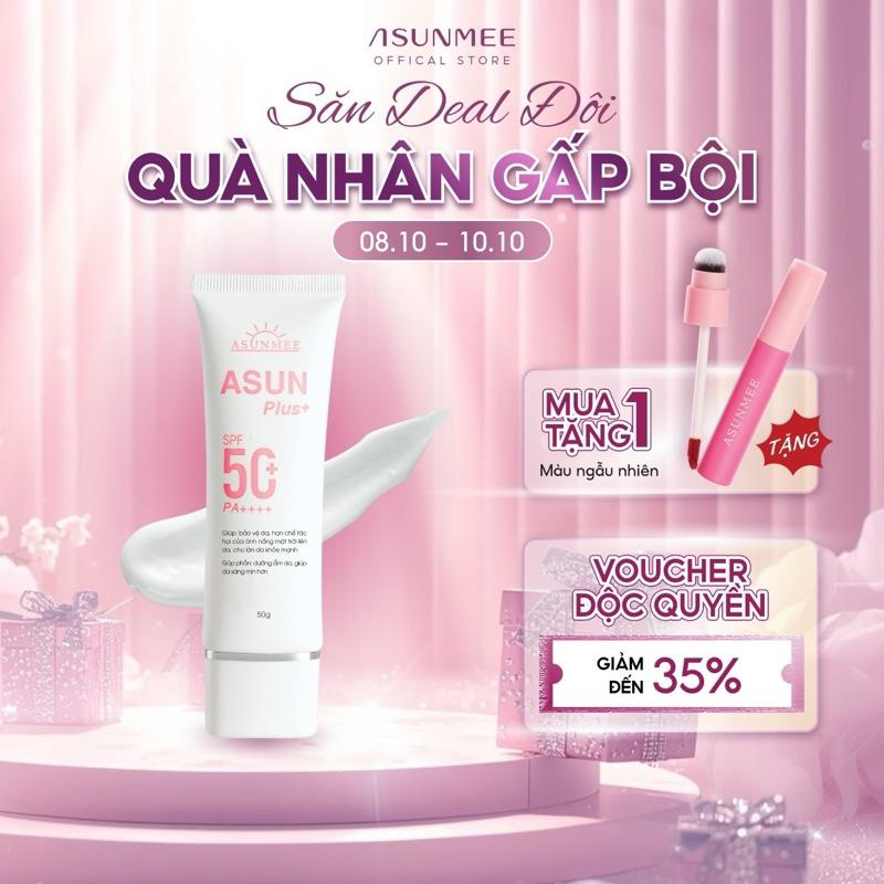 [ TẶNG SON] Kem Chống Nắng ASUN SPF 50+ Bảo Vệ Làn Da Skincare Sen  Women Chăm Sóc Da Sunscreen