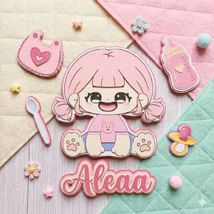 Paper Doll (Beri makan aku ya) dengan Aksesori Lucu dan Menarik untuk Kreativitas Anak-anak