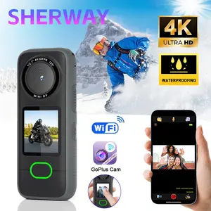 4K Wifi Action Camera Mini Sports Camera Waterproof Touch Screen HD Sport Cam for Travel Motorcycle Driving Recorder Bodycam - 4K with 128G Card
