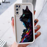 Gambar YWSBFID Casing Hp untuk OPPO Reno 6 4G Case Pola Kucing hitam Kasing Anti Drop Kesing Casing Silikon Softcase Casing - Gaya1, OPPO Reno 6 4G dari YWSBFID MALL Kab. Tangerang 4 Tokopedia