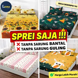 PROMO CUCI GUDANG SPREI SAJA ( TANPA SARUNG BANTAL+SARUNG GULING) SEMUA UKURAN 120160180