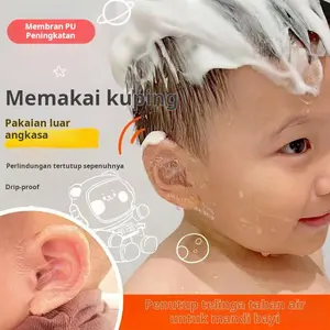 Pelindung telinga sekali pakai untuk dewasa, anak-anak, bayi, bayi, renang, tahan air, ringan, bernapas, mudah diaplikasikan, dan stiker titik akupuntur yang mudah disobek